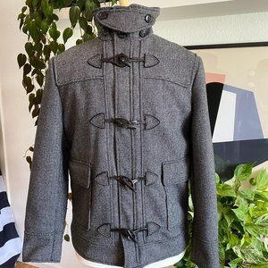 Mens Coat Jacket with toggle loop buttons
